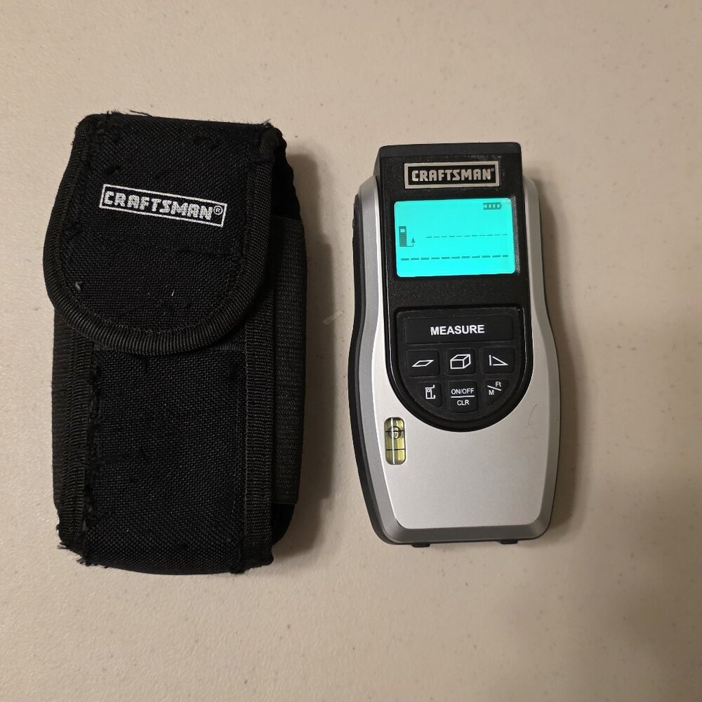Craftsman Accutrac Laser Measuring Tool 320.48298 Distance Tape Measure Case